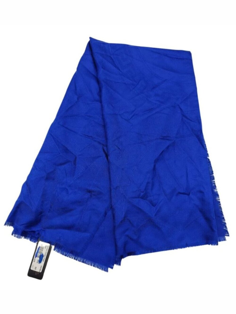 $475 Gianni Versace - Women's Blue Silk Lightweight Medusa Scarf 40" x 38"